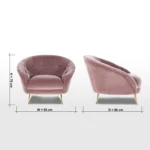 ⁦كرسي مفرد بتصميم مريح منحني الظهر⁩ - الصورة ⁦6⁩