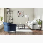 ⁦كرسي مريح معدني بتصميم حديث⁩ - الصورة ⁦3⁩