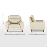 ⁦كرسي مفرد مودرن بتصميم اوروبي فخم⁩ - الصورة ⁦4⁩