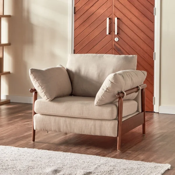 كرسي مودرن بذراعين مفرد عالي الجودة