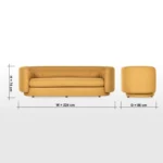 ⁦كنبة امريكي بتصميم مميز و حديث⁩ - الصورة ⁦7⁩