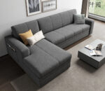 كنبة زاوية سرير من القماش متعددة الوظائف