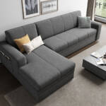 كنبة زاوية سرير من القماش متعددة الوظائف