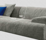 ⁦كنبة بتصميم منخفض بخامات عالية الجودة⁩ - الصورة ⁦5⁩