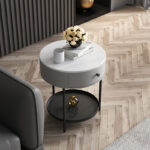 ⁦طاولة جانبية مستدير بتصميم مميز⁩ - الصورة ⁦3⁩