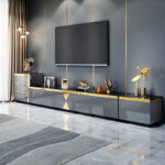 ⁦طاولة قهوة مع طاولة تليفزيون فخمة⁩ - الصورة ⁦3⁩