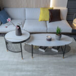 ⁦طاولة رخام مزدوجة بتصميم أيطالى⁩ - الصورة ⁦3⁩