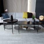 ⁦طاولة رخام مزدوجة بتصميم أيطالى⁩ - الصورة ⁦4⁩