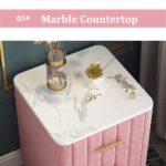 ⁦طاولة جانبية جلد حديث بتصميم راقي⁩ - الصورة ⁦4⁩