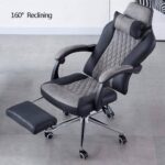 ⁦كرسي ألعاب جلدي متعدد الاستخدام مع مسند متحرك للقدم⁩ - الصورة ⁦3⁩