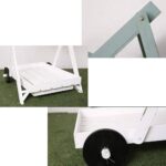 ⁦طاولة خدمة خشبيه بعجل⁩ - الصورة ⁦3⁩