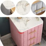 ⁦طاولة جانبية جلد حديث بتصميم راقي⁩ - الصورة ⁦6⁩