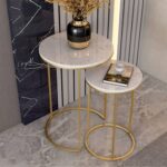 ⁦طاولة جانبية مزدوجة شيك⁩ - الصورة ⁦3⁩