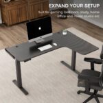 ⁦طاولة كمبيوتر بحرف ل قيمنق مميزة⁩ - الصورة ⁦3⁩