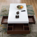 ⁦طقم طاولة تلفزيون مع وحدة جانبية و طاولة قهوة⁩ - الصورة ⁦5⁩