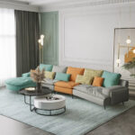 ⁦كنبة زاوية غرفة معيشة بتصميم مودرن⁩ - الصورة ⁦2⁩