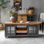 طاولة قهوة بتصميم ريفي جميل