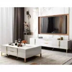 طقم طاولات قهوة و تلفاز