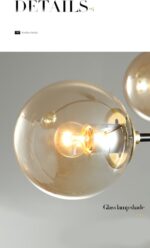 ⁦اضاءة نجفة مودرن مع ستة لمبات⁩ - الصورة ⁦9⁩