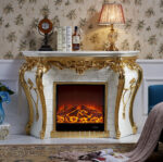 ديكور مدفئة كلاسيكية بتصميم مميز