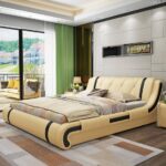 ⁦سرير مودرن جلدي بطابع حديث⁩ - الصورة ⁦4⁩