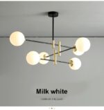 ⁦اضاءة نجفة مودرن مع ستة لمبات⁩ - الصورة ⁦7⁩