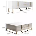 ⁦طقم طاولات قهوة و تلفاز⁩ - الصورة ⁦2⁩