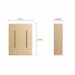 ⁦خزانة ملابس خشبية اربع ابواب⁩ - الصورة ⁦4⁩