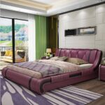 ⁦سرير مودرن جلدي بطابع حديث⁩ - الصورة ⁦5⁩