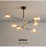 ⁦اضاءة نجفة مودرن مع ستة لمبات⁩ - الصورة ⁦10⁩