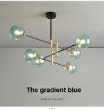 ⁦اضاءة نجفة مودرن مع ستة لمبات⁩ - الصورة ⁦5⁩