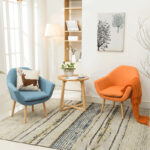 ⁦كرسي قماش مريح بتصميم أنيق⁩ - الصورة ⁦7⁩