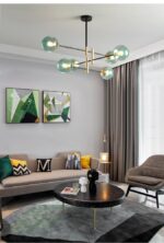 ⁦اضاءة نجفة مودرن مع ستة لمبات⁩ - الصورة ⁦12⁩