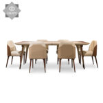 ⁦طاولة طعام رخام بتصميم ايطالي فاخر⁩ - الصورة ⁦7⁩