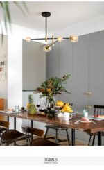 ⁦اضاءة نجفة مودرن مع ستة لمبات⁩ - الصورة ⁦13⁩