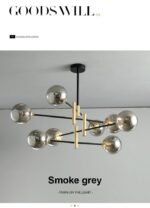 ⁦اضاءة نجفة مودرن مع ستة لمبات⁩ - الصورة ⁦14⁩