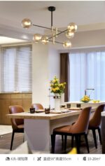 ⁦اضاءة نجفة مودرن مع ستة لمبات⁩ - الصورة ⁦16⁩