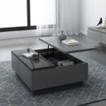 ⁦طاولة تلفاز مع طاولة قهوة بتصميم حديث⁩ - الصورة ⁦6⁩