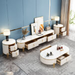 طقم طاولات عصري مكون من ثلاث قطع