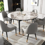 ⁦طاولة طعام مستديرة قابلة للطى⁩ - الصورة ⁦3⁩