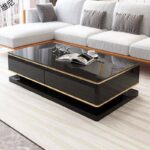 ⁦طقم طاولة تلفاز مع قهوة بتصميم ايطالي كلاسيكي⁩ - الصورة ⁦6⁩