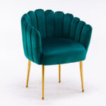 ⁦كرسي مخملي فردي بتصميم عصري⁩ - الصورة ⁦7⁩