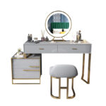 ⁦تسريحة مودرن شيك مع مقعد ومرآة⁩ - الصورة ⁦5⁩