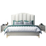 ⁦سرير مزدوج من جلد فاخر⁩ - الصورة ⁦5⁩