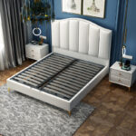 ⁦سرير مزدوج من جلد فاخر⁩ - الصورة ⁦4⁩