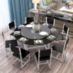 ⁦طاولة طعام دائرية بتصميمات متنوعة⁩ - الصورة ⁦2⁩