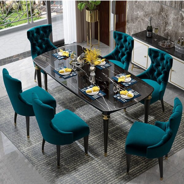 طاولة طعام رخام بتصميم إيطالي