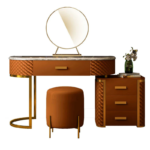 ⁦طاولة تسريحة وحدة ادراج و مقعد⁩ - الصورة ⁦3⁩