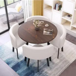 ⁦طاولة طعام مع اربع كراسي بتصميم مميز⁩ - الصورة ⁦4⁩