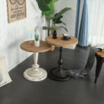 طاولة خدمة مزدوجة بتصميم ريفي